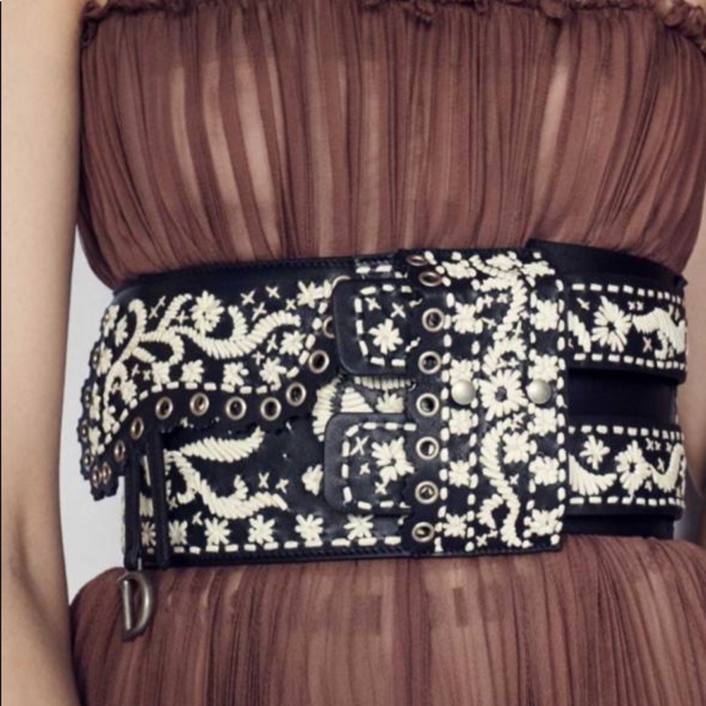 New without tags Auth. Christian Dior Wide Belt
